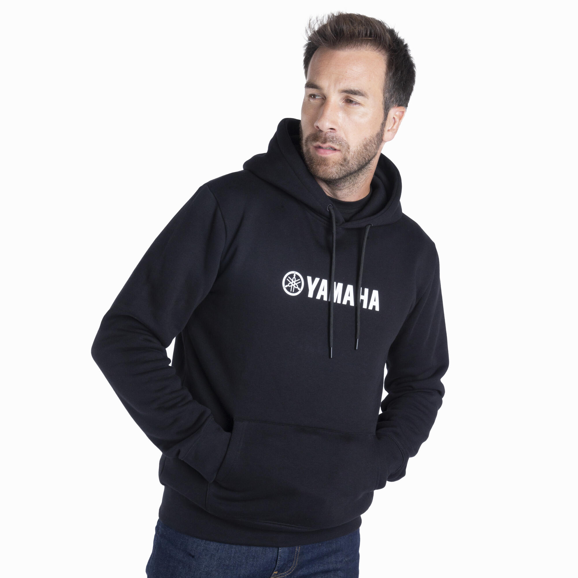 Sweat Capuche Paddock Noir Essentials | Yamaha – Image 3