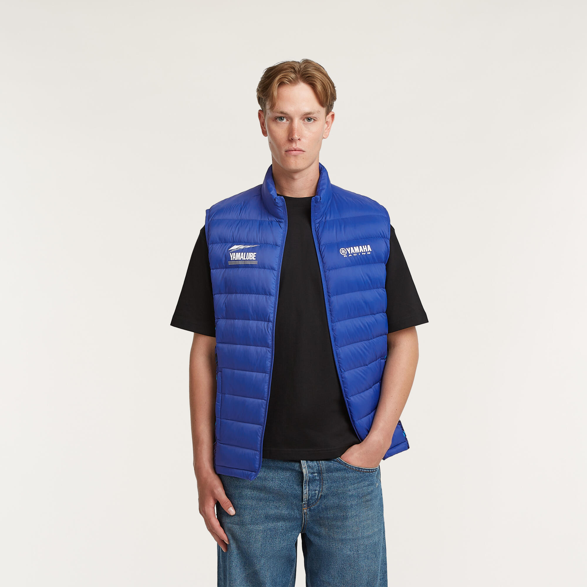 Bodywarmer Paddock Blue unisexe – Duvet 90% – Image 2