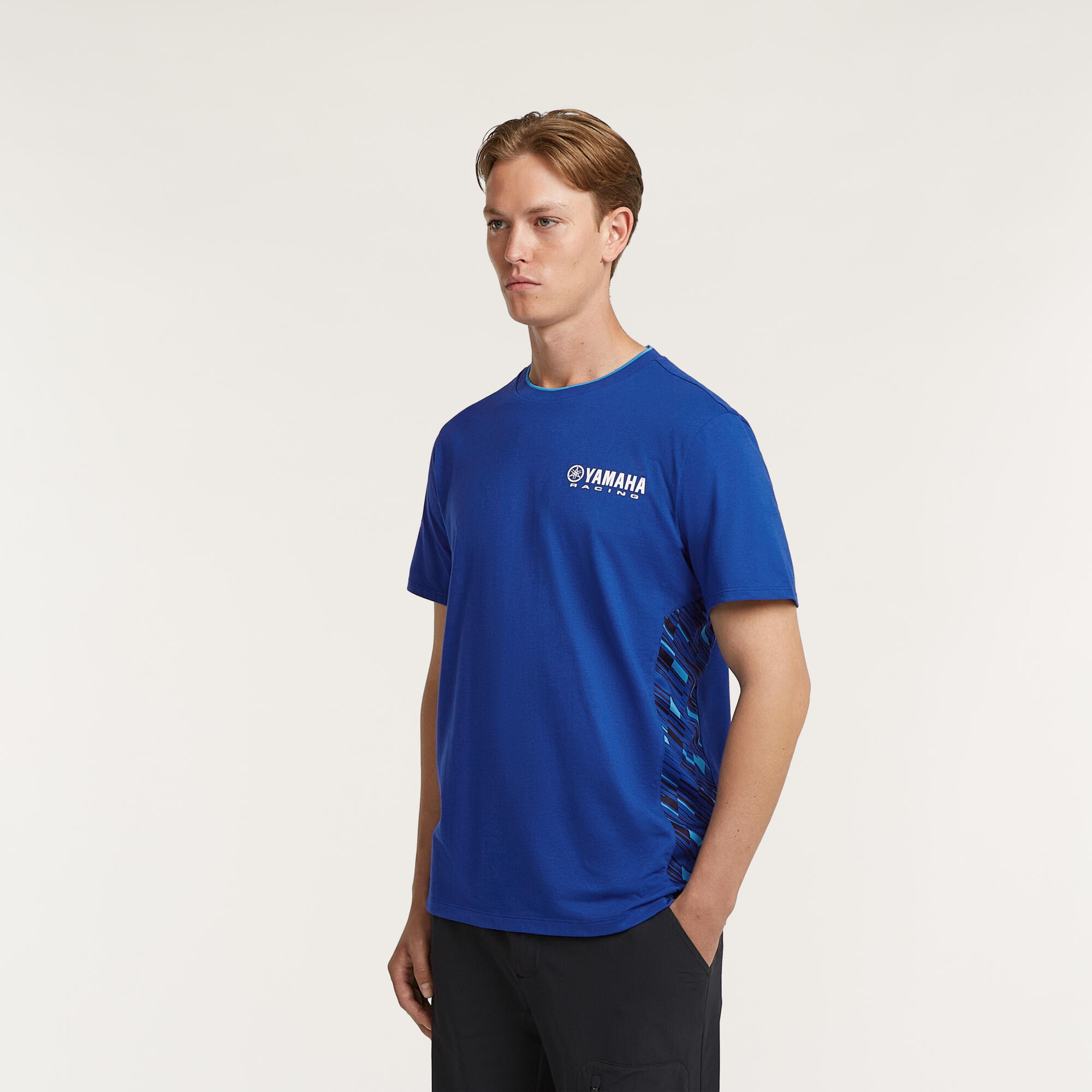 T-shirt Paddock Blue homme – Yamaha Racing col contrasté – Image 2