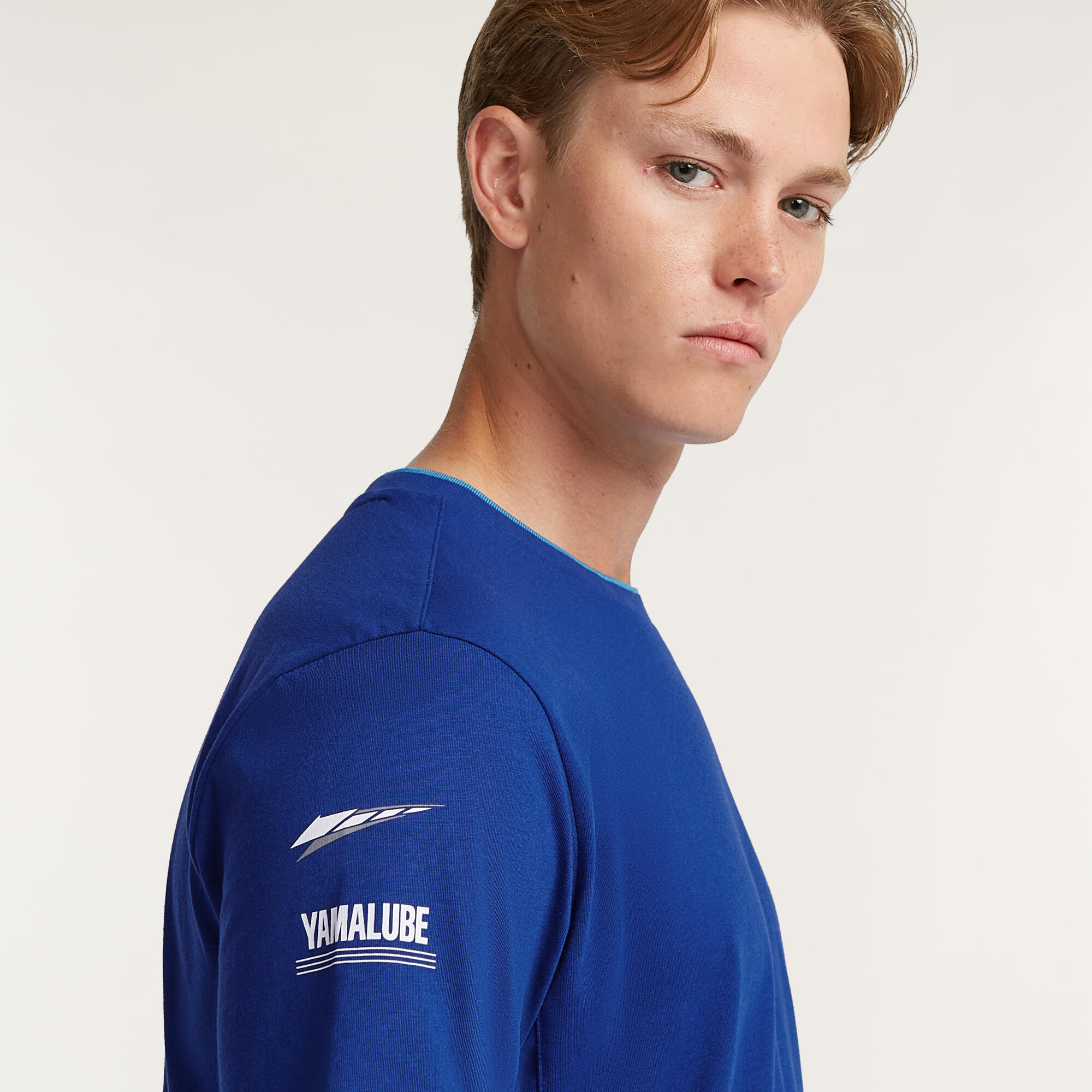 T-shirt Paddock Blue homme – Yamaha Racing col contrasté – Image 4