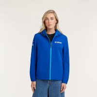 Softshell Paddock Blue Team femme – Polaire intérieure et Capuche